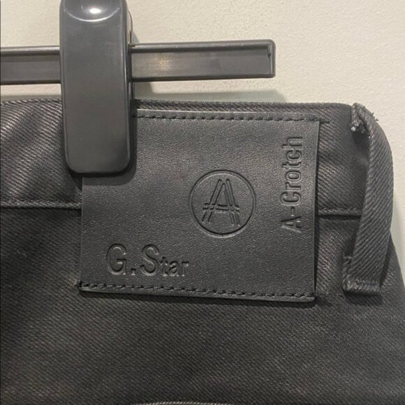 G-Star A Crotch 3D Straight Tapered Jeans Wax Black Size 33 - Picture 9 of 12